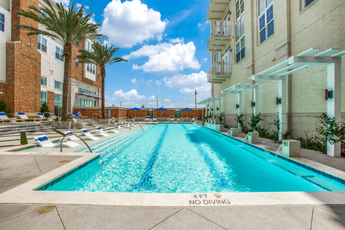 lap pool in luxury northeast houston apartments near Humble, TX
