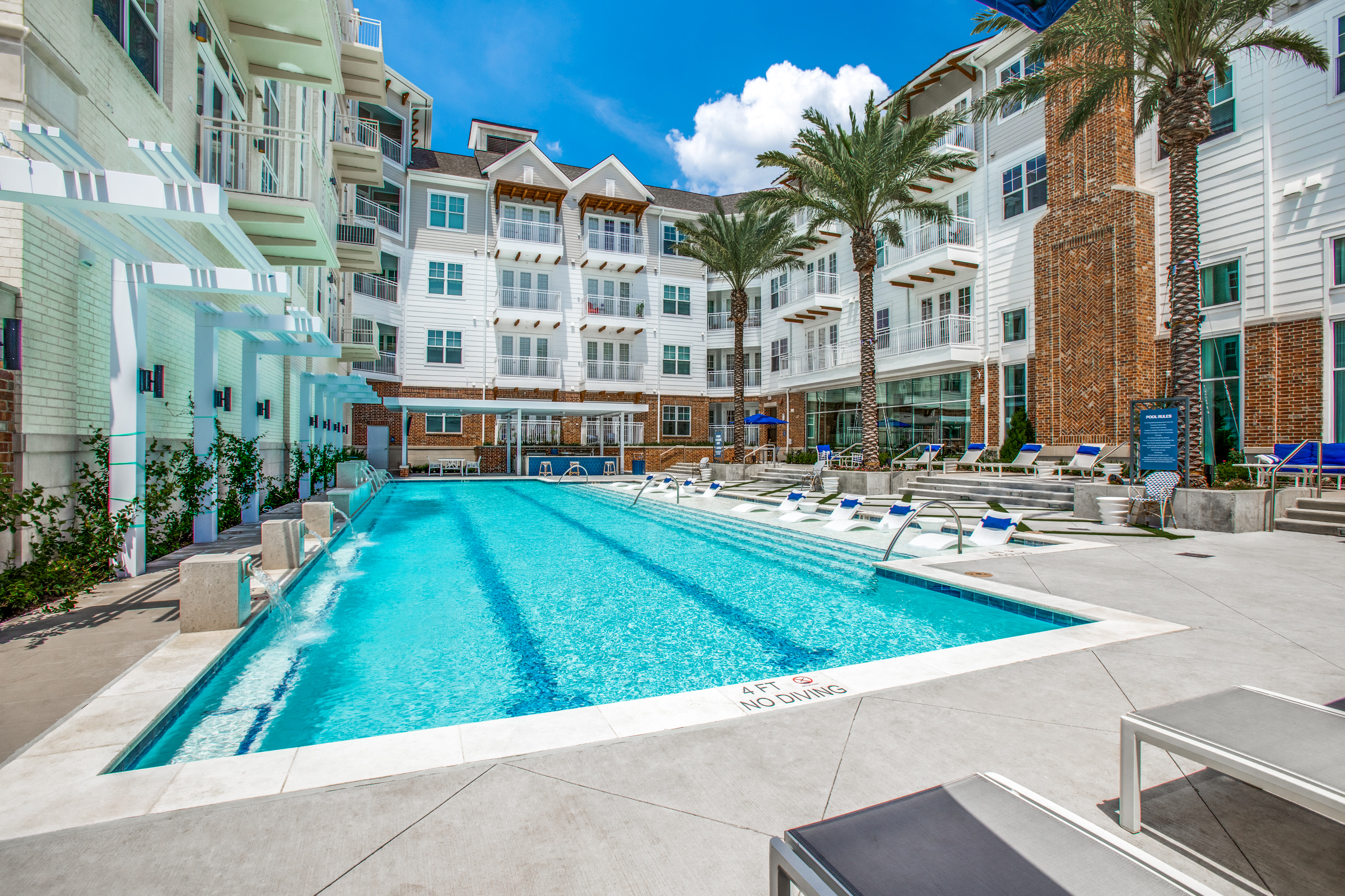 Resort Style Pool At Luxury Northeast Houston Apartments